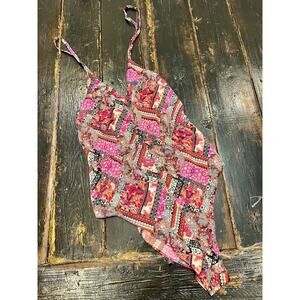 Victoria’s Secret Boho Patchwork Mesh Bodysuit One Piece Lingerie Size Large NWT